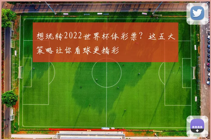 想玩转2022世界杯体彩票？这五大策略让你看球更精彩